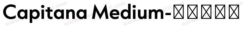 Capitana Medium字体转换